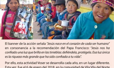 VOSERDEM: «Compartiendo la visita de los Reyes Magos» en Vila Vila, Norte de Potosí